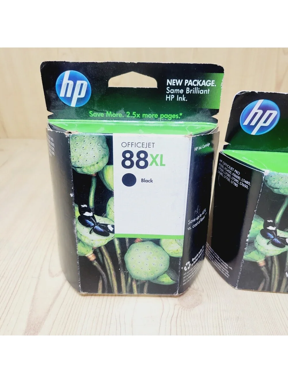 HP OfficeJet 88XL Black Printer Ink Expired Lot of 2